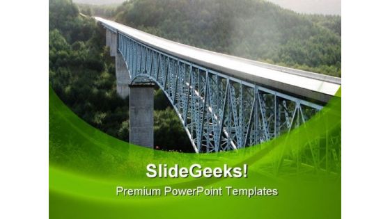Mount St Helen Bridge Nature PowerPoint Themes And PowerPoint Slides 0711