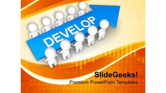 Move For The Development PowerPoint Templates Ppt Backgrounds For Slides 0713