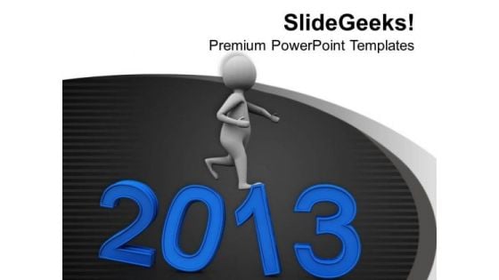 Move Towards Business Targets This New Year PowerPoint Templates Ppt Backgrounds For Slides 0713