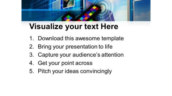 Move Towards Technology PowerPoint Templates Ppt Backgrounds For Slides 0513