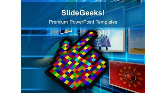 Move Towards Technology PowerPoint Templates Ppt Backgrounds For Slides 0513