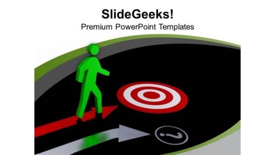 Move Towards The Target Of Business PowerPoint Templates Ppt Backgrounds For Slides 0713