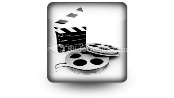 Movie Objects Clipper PowerPoint Icon S