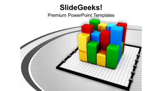 Multi Color Bar Graph PowerPoint Templates Ppt Backgrounds For Slides 0113