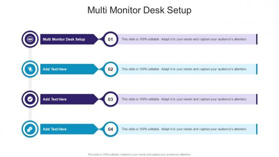 Multi Monitor Desk Setup In Powerpoint And Google Slides Cpb