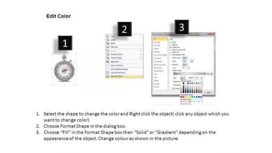 Multicolor Stopwatch 1 PowerPoint Slides And Ppt Diagram Templates