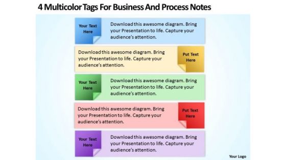 Multicolor Tags For Business And Process Notes Ppt Sample Of Proposal PowerPoint Slides