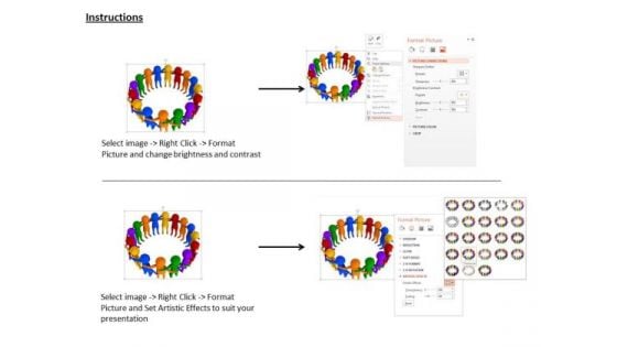 Multicolored 3d People Making Team For Success