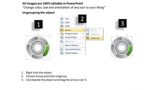 Multicolored Flow Chart With Gears Business Plan Template PowerPoint Slides