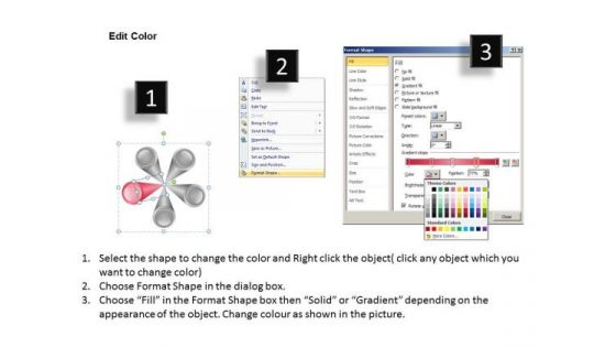 Multicolored Spoke Diagram 5 Stages Business Plan Template PowerPoint Slides