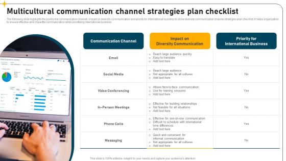 Multicultural Communication Channel Strategies Plan Checklist Introduction Pdf