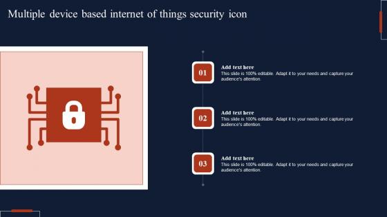 Multiple Device Based Internet Of Things Security Icon Formats Pdf