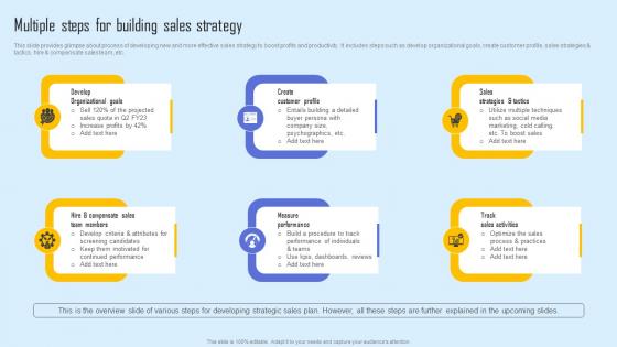 Multiple Steps Building Sales Effective Sales Strategy To Enhance Customer Retention Infographics Pdf