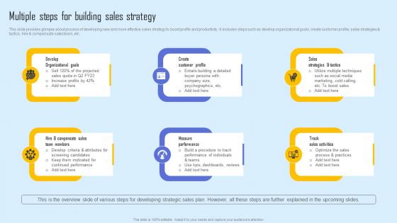 Multiple Steps Building Sales Effective Sales Strategy To Enhance Customer Retention Infographics Pdf