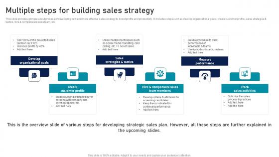 Multiple Steps For Building Sales Strategy Strategic Sales Plan To Enhance Rules Pdf