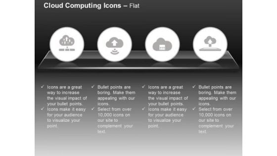 Multiple Uploads Wifi Sharing Cloud Services Ppt Slides Graphics