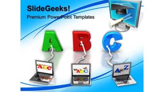 Multiple Wired To Abc Education PowerPoint Templates And PowerPoint Themes 0612