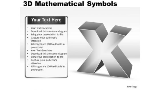 Multiplication 3d Mathematical Symbols PowerPoint Slides And Ppt Diagram Templates