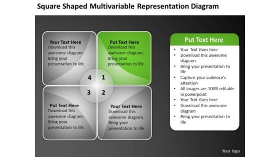 Multivariable Representation Diagram Ppt Write Business Plan Template Free PowerPoint Slides