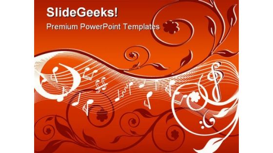 Music Abstract PowerPoint Background And Template 1210