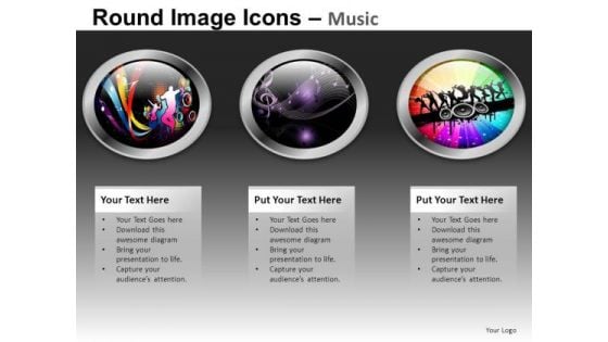 Music Icons For PowerPoint Presentation Slides