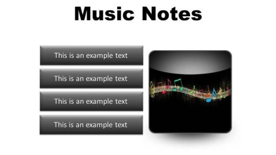 Music Notes Abstract PowerPoint Presentation Slides S