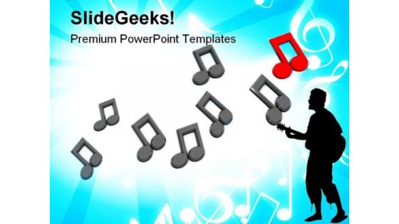 Music Notes Background Entertainment PowerPoint Templates And PowerPoint Backgrounds 0711