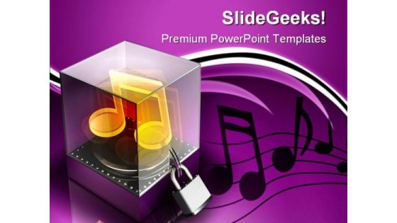 Music Security PowerPoint Themes And PowerPoint Slides 0711