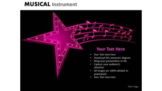 Musical Stars Performers PowerPoint Templates Editable Ppt Slides