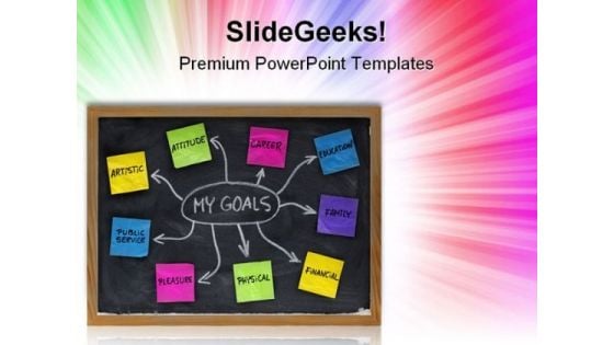 My Goals Business PowerPoint Templates And PowerPoint Backgrounds 0711