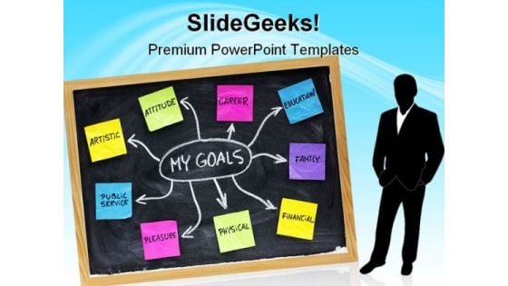 My Goals Success Business PowerPoint Template 1110