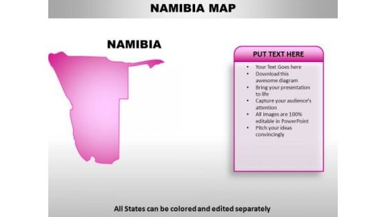 Namibia PowerPoint Maps