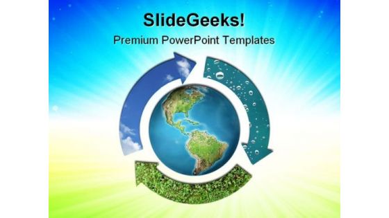Natural Elements Earth PowerPoint Themes And PowerPoint Slides 0811