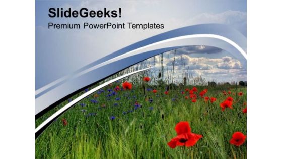 Natural Fields PowerPoint Templates Ppt Backgrounds For Slides 0513