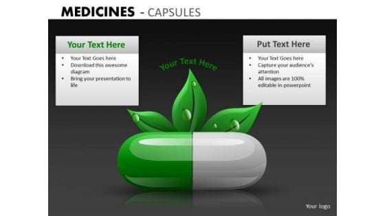 Natural Herbal Health Care PowerPoint Templates Ppt Slides