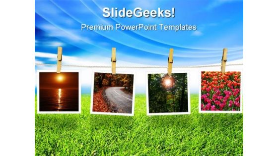 Natural Polaroid Environment PowerPoint Templates And PowerPoint Backgrounds 0511