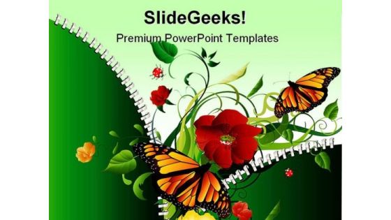 Nature Abstract Beauty PowerPoint Themes And PowerPoint Slides 0411