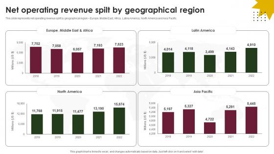 Net Operating Revenue Spilt By Geographical Region Beverage Company Profile CP SS V