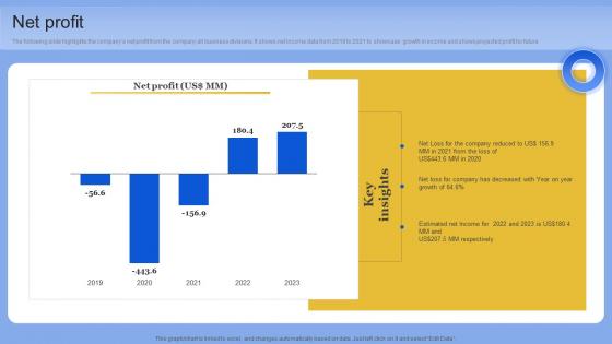 Net Profit Data Analytics Company Outline Diagrams PDF