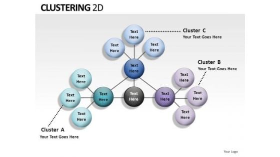 Netword Clustering 2d PowerPoint Slides And Ppt Diagram Templates