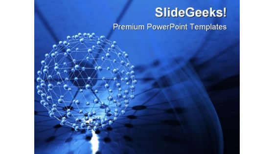 Network Abstract PowerPoint Themes And PowerPoint Slides 0411