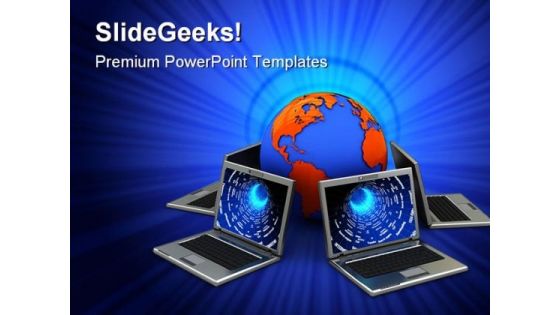 Network Computer PowerPoint Templates And PowerPoint Backgrounds 0311