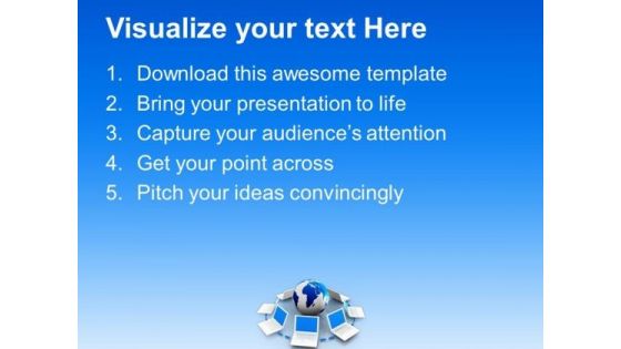 Network Concept Communication PowerPoint Templates And PowerPoint Themes 0812