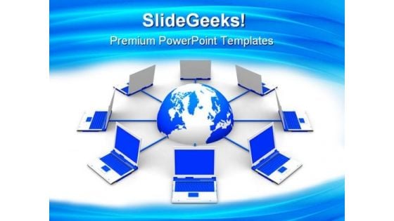 Network Concept Computer PowerPoint Templates And PowerPoint Backgrounds 0311