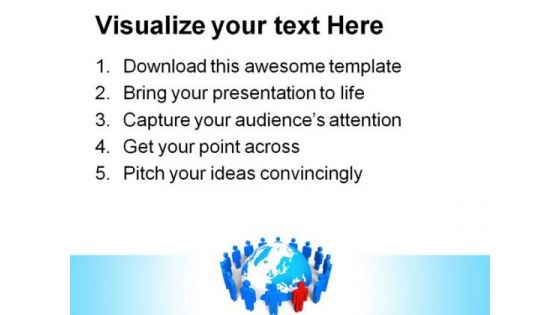 Network Concept Leadership PowerPoint Themes And PowerPoint Slides 0311