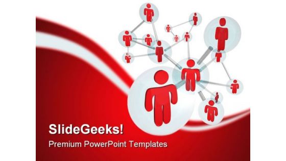 Network Internet PowerPoint Template 0910