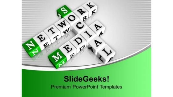 Network Media Social Issues Interrelated Terms PowerPoint Templates Ppt Backgrounds For Slides 1212