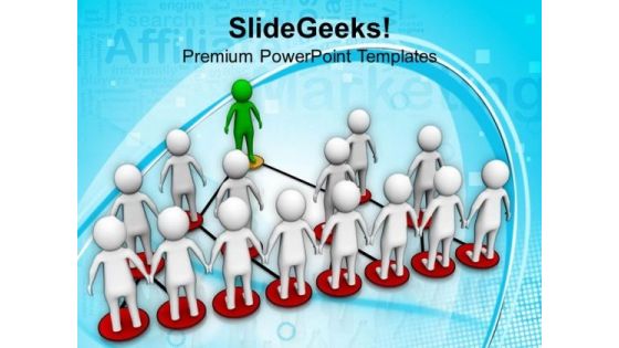 Network Of A Good Business Team PowerPoint Templates Ppt Backgrounds For Slides 0813