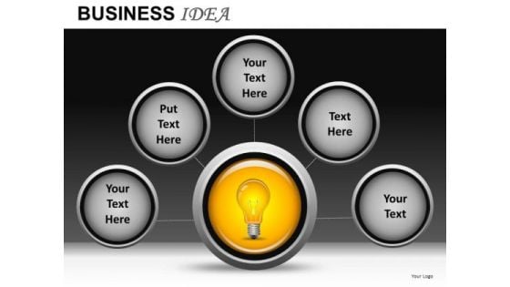 Network Of Ideas PowerPoint Templates