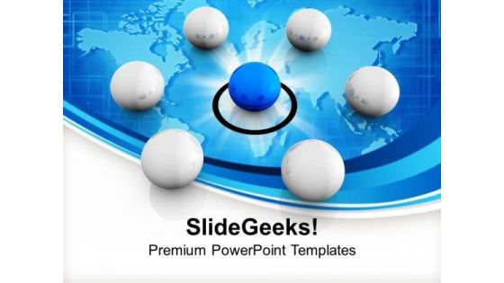 Network Of Spheres Teamwork Concept PowerPoint Templates Ppt Backgrounds For Slides 1212